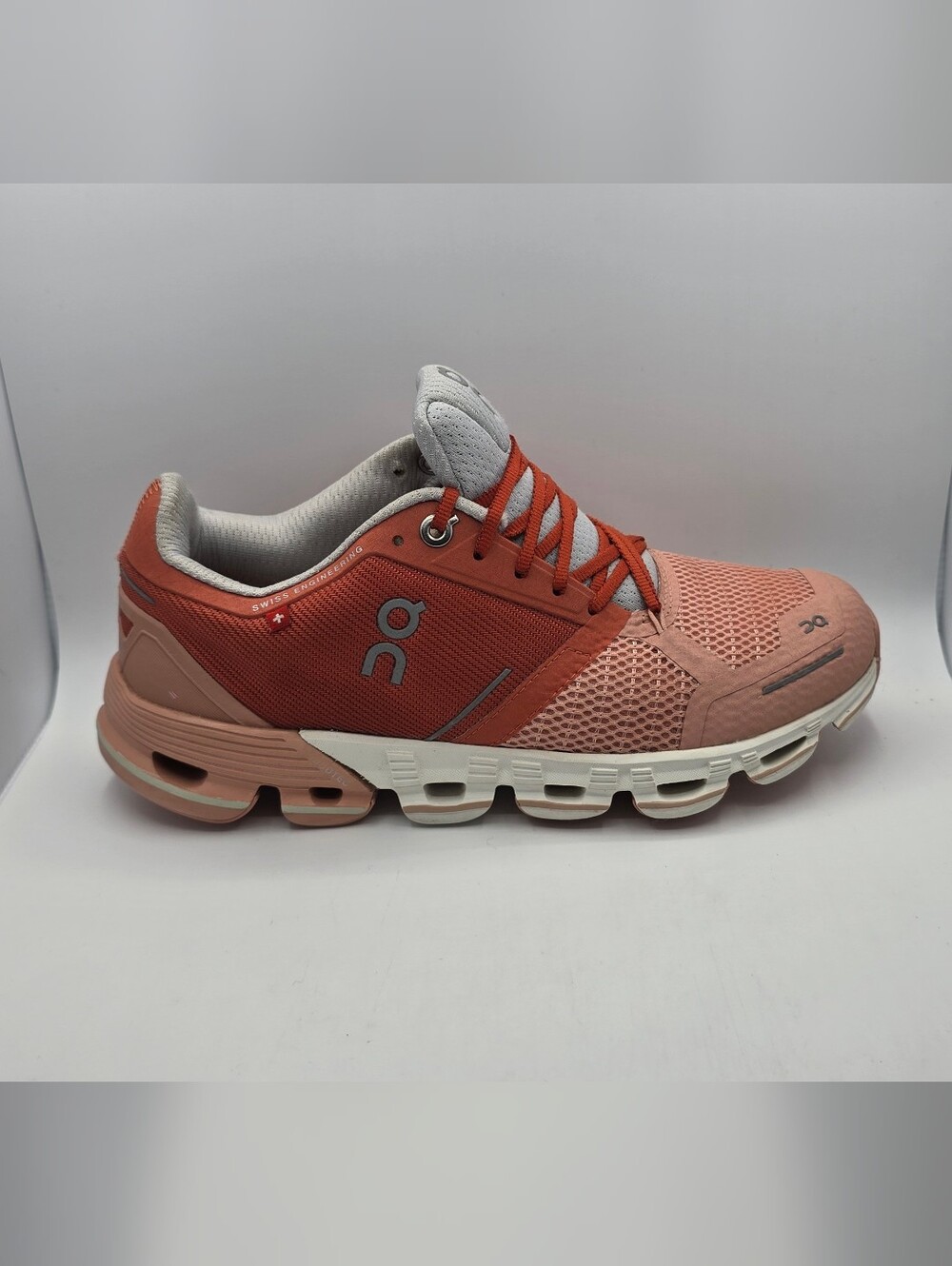 On Running Women's Coral and Peach Cloud Sneaker